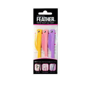 Feather Flamingo Facial Touch-up Razor 3pcs
