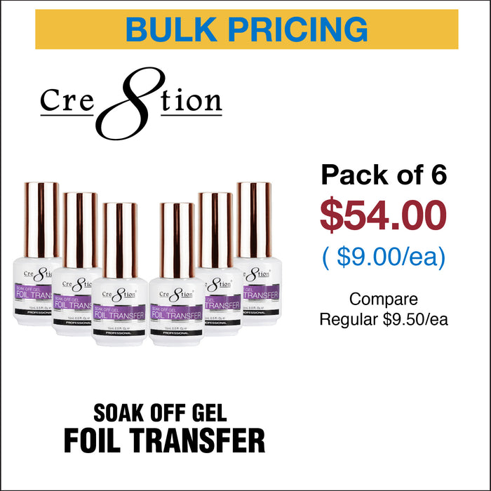 Cre8tion Soak Off Transfer Foil Gel 0.5oz