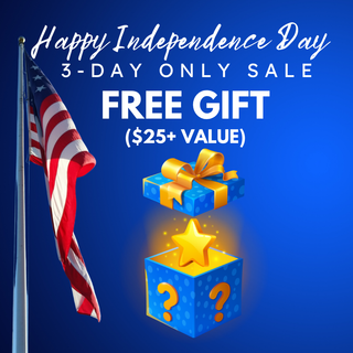 Happy Independence Day — C8 Nail Supply 3-day only sale, free gift $25+ value with $250 purchase, July 4-6 2026