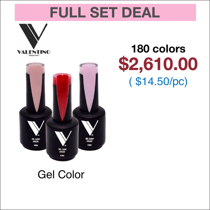Valentino Gel Polish 0.5oz - Full set 180 Colors
