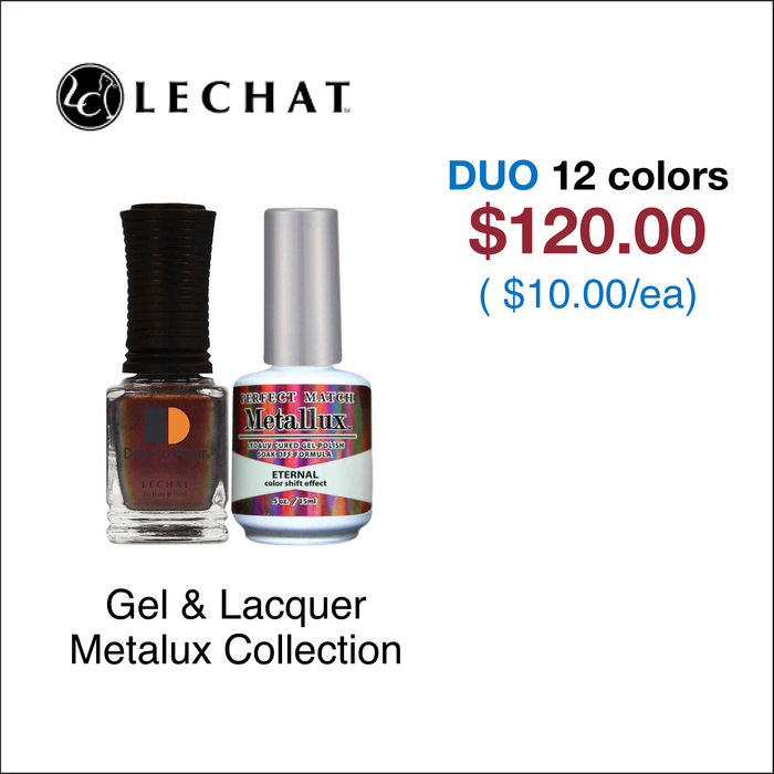 Lechat Perfect Match Duo - Colección Metallux - Set completo 12 colores