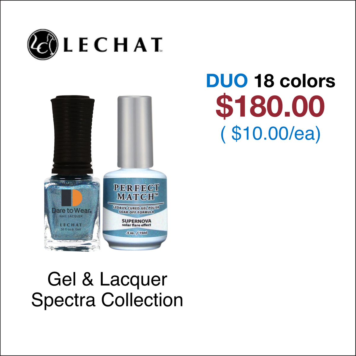Lechat Perfect Match Duo - Spectra Collection - Full set 18 colors — C8 ...