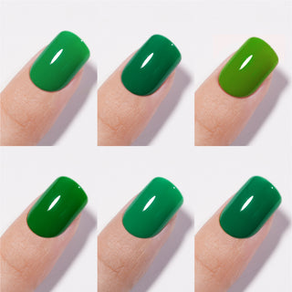 Chance Green Escape Collection 0.5oz - 18 Colors w/ 1 Counter Display, 3 Chance No Wipe Top Coat 0.5oz & 1 Cre8tion White Pearl Chrome