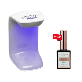 Gelish Touch Mini LED Light with USB Cord - Buy 1 Get 1 Cre8tion Soft Tips Extend Gel 0.5oz