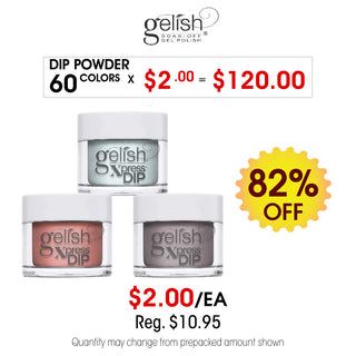 Gelish Dip Powder 1.5oz Prepacked - 60 Colors (Final Sale)
