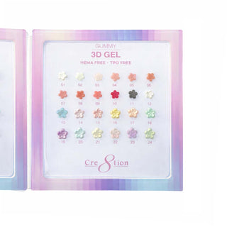 Cre8tion Acrylic Booklet - Gummy Gel 24 Colors
