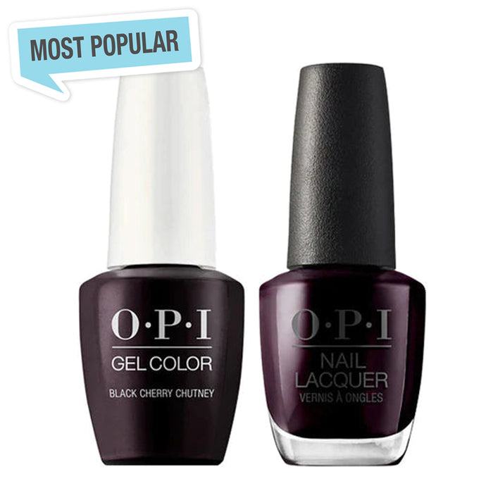 OPI Gel &amp; Lacquer Matching Color 0.5oz - I43 Black Cherry Chutney