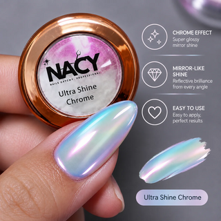 Nacy Ultra Shine Chrome – Aurora Mirror Nail Pigment 0.5oz