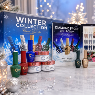 Chisel Diamond Frost Collection Gel + Powder - Set 36 Colors w/ 2 Acrylic Booklet