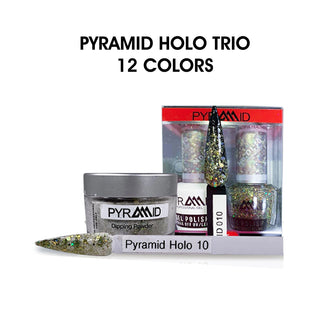 Pyramid Trio Matching Color - Holo Collection - 12 Colors