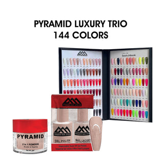 Pyramid Trio Matching Color - Collection Luxury - Full Set 144 colors (701 - 844) w/ 1 Color Chart & 1 Color Book