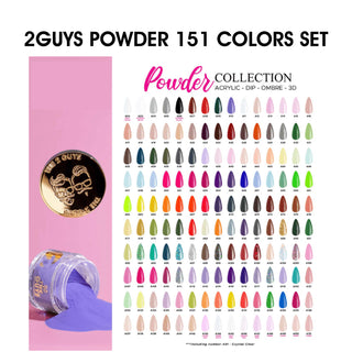 2Guys - All in One  Powder - Full set 151 colors (A01-A151) w/ 1 Color Book