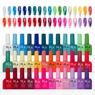PLA Gel Polish 0.6oz - Just For Fun Collection 36 Colors w/ 1 Color Chart