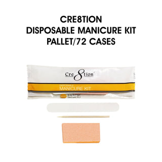 Cre8tion Disposable Manicure Kit - Pallet of 72, case/300 kits