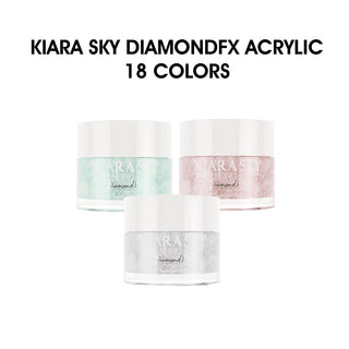 Kiara Sky DiamondFX Acrylic Collection 1oz - Full Set 18 Colors — Kiara Sky Acrylic | C8 Nail Supply
