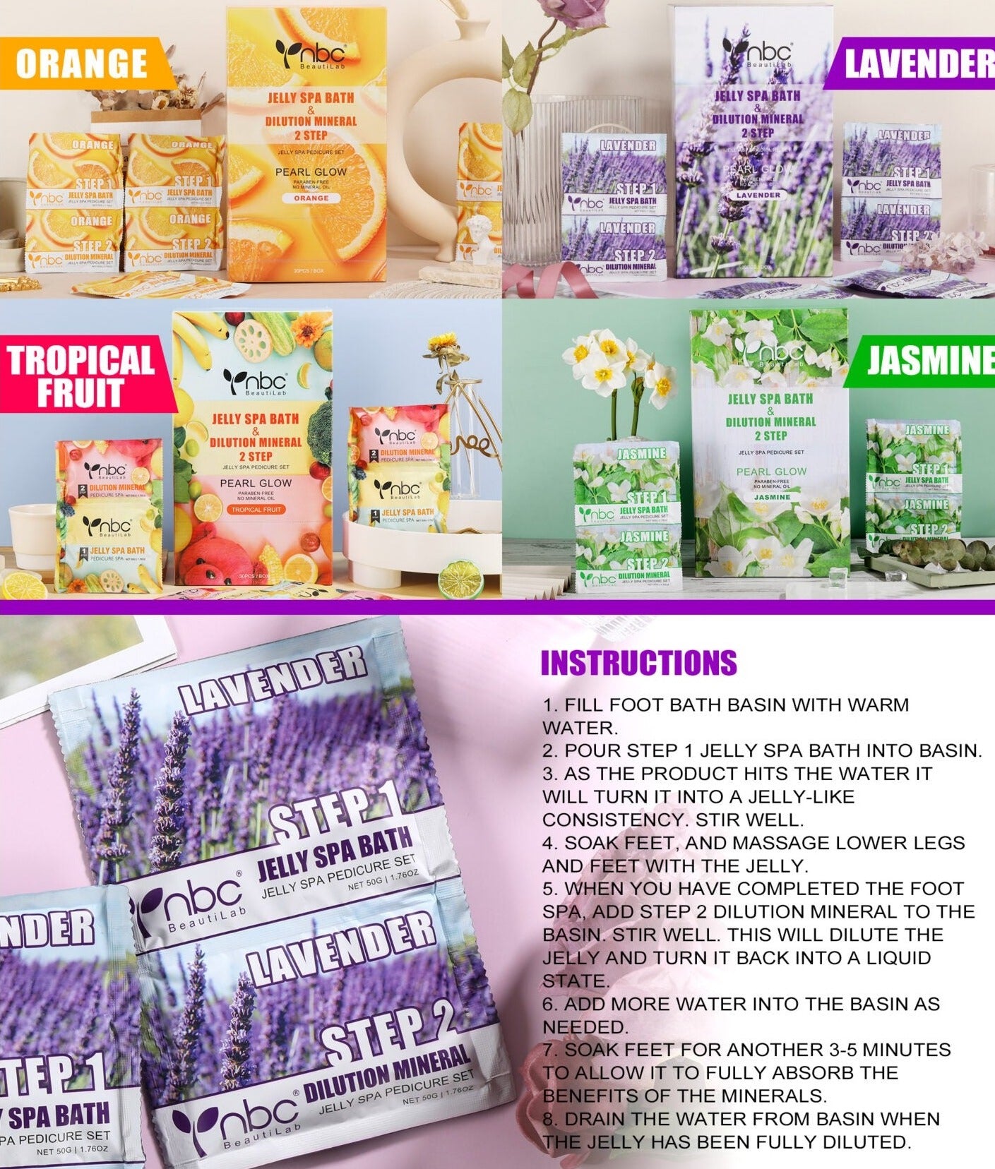 NBC - Jelly Spa Kit (2 Step) | C8 Nail Supply