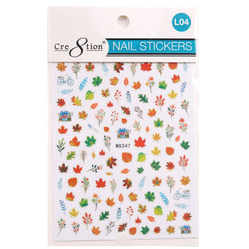 Cre8tion Nail Art Sticker Leaves (11 Styles)