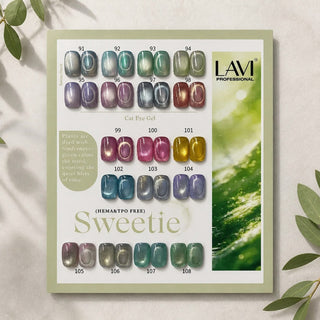 Lavi Cat Eye Gel Sweetie Collection - 18 Colors w/ 1 Counter Display & 1 Magnet Tool