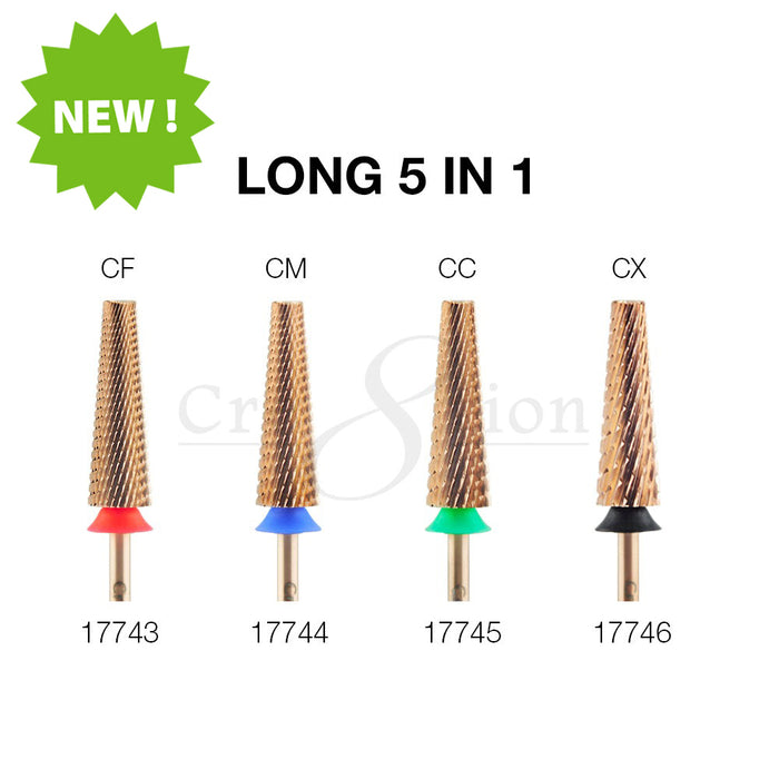 Cre8tion Nail Filing Bit Long 5 in 1 3/32"