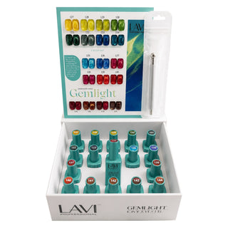 Lavi Cat Eye Gel Gemlight Collection - 18 Colors w/ 1 Counter Display & 1 Magnet Tool