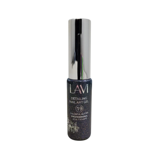 Lavi Detailing Nail Art Gel 0.33oz - 19 Full Glitter
