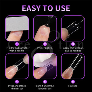 Cre8tion Special Shape Tip Square Clear