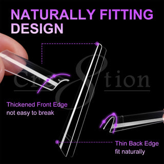 Cre8tion Special Shape Tip Square Clear