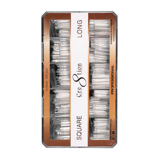 Cre8tion Special Shape Tip Square Clear