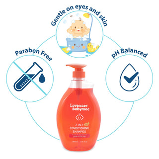 LoverCare Babymac 2-in-1 Conditioning Shampoo 33.8oz