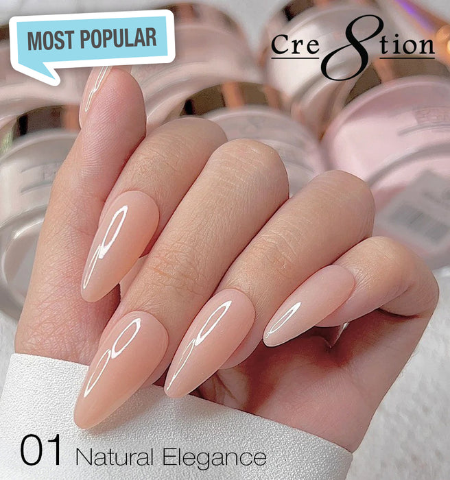Cre8tion Natural Elegance Powder - 01 - Classic