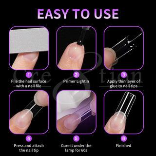Cre8tion Special Shape Tip Square Clear