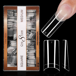 Cre8tion Special Shape Tip Square Clear
