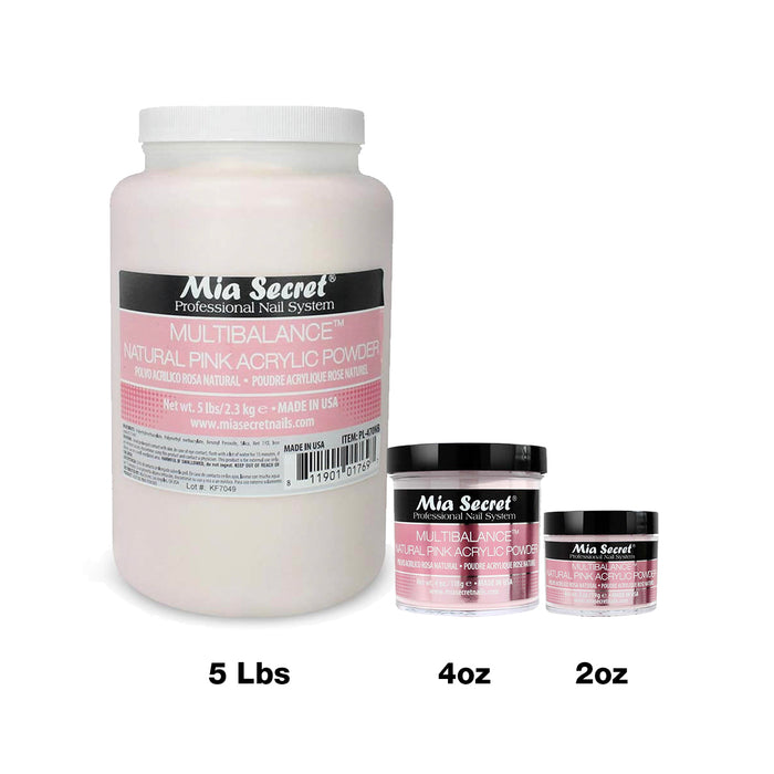 Mia Secret Acrylic Powder - MULTIBALANCE NATURAL PINK