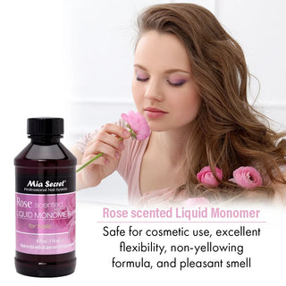 Mia Secret Rose Scented Liquid Monomer 4oz