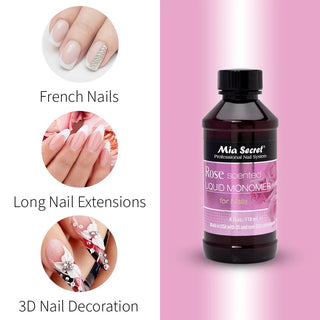 Mia Secret Rose Scented Liquid Monomer 4oz