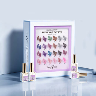 Cre8tion Cat Eye Gel Moonlight Collection Kit - 24 Colors