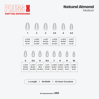 NotPolish Press X Tips - Natural Almond 630 pcs