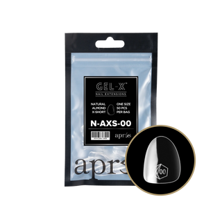 Apres Gel-X Tips 2.0 - NATURAL Almond Refill Bag — Apres Nail Tips | C8 Nail Supply