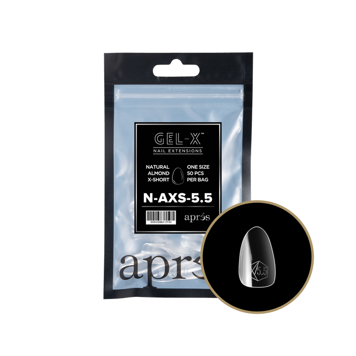 Apres Gel-X Tips 2.0 - NATURAL Almond Refill Bag