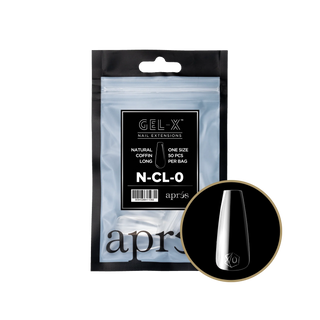 Apres Gel-X Tips 2.0 - NATURAL Coffin Refill Bag