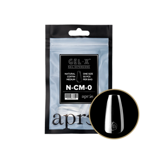 Apres Gel-X Tips 2.0 - NATURAL Coffin Refill Bag