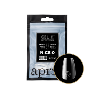 Apres Gel-X Tips 2.0 - NATURAL Coffin Refill Bag