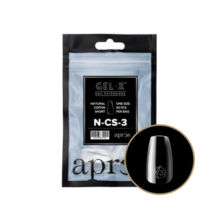 Apres Gel-X Tips 2.0 - NATURAL Coffin Refill Bag