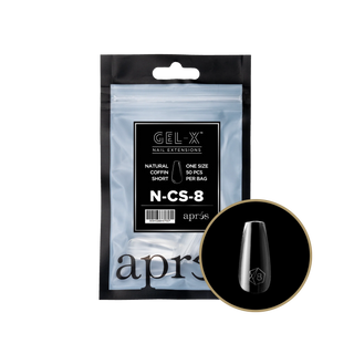 Apres Gel-X Tips 2.0 - NATURAL Coffin Refill Bag