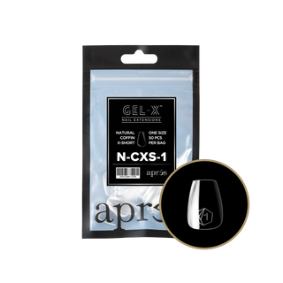 Apres Gel-X Tips 2.0 - NATURAL Coffin Refill Bag