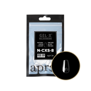 Apres Gel-X Tips 2.0 - NATURAL Coffin Refill Bag