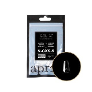 Apres Gel-X Tips 2.0 - NATURAL Coffin Refill Bag