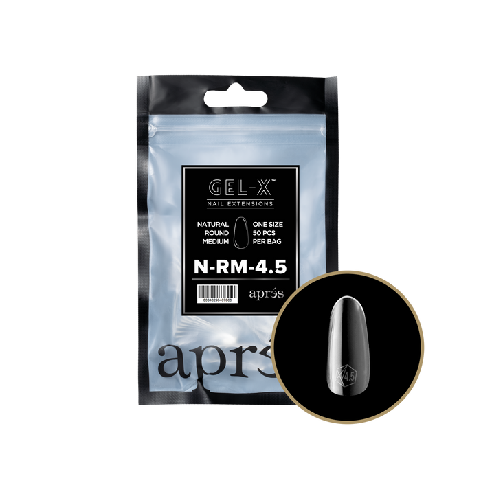 Apres Gel-X Tips 2.0 - NATURAL Round Refill Bag