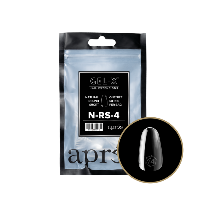 Apres Gel-X Tips 2.0 - NATURAL Round Refill Bag