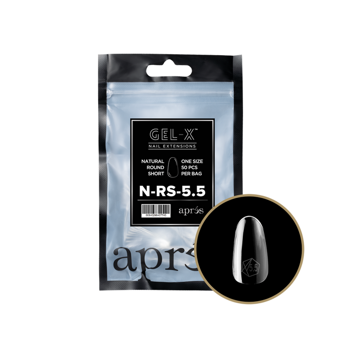 Apres Gel-X Tips 2.0 - NATURAL Round Refill Bag